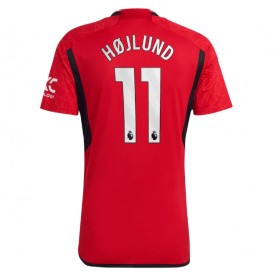 Manchester United Rasmus Hojlund #11 Hemmakläder 2023-24 Kortärmad